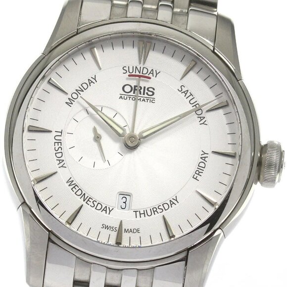 ORIS Artelier 7666 Pointer date Silver Dial Automatic Men's Watch_863976 - Picture 9 of 11